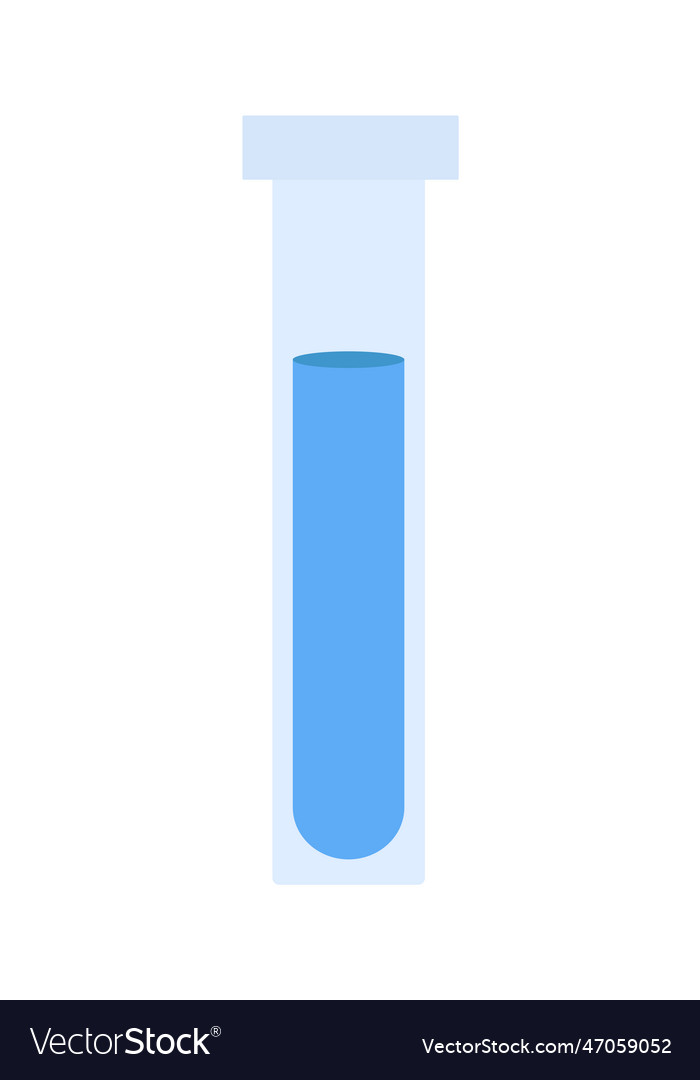 Laboratory flask with liquid