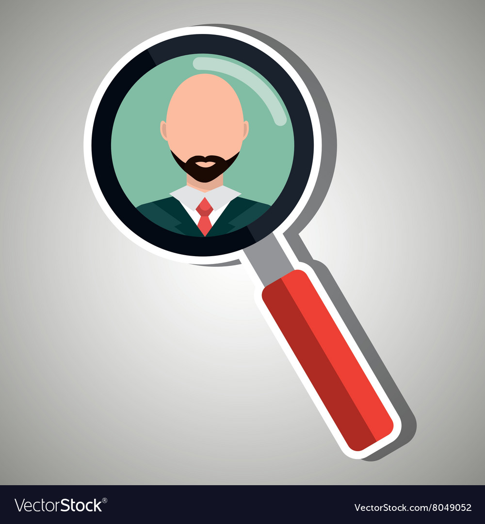 Looking person design Royalty Free Vector Image