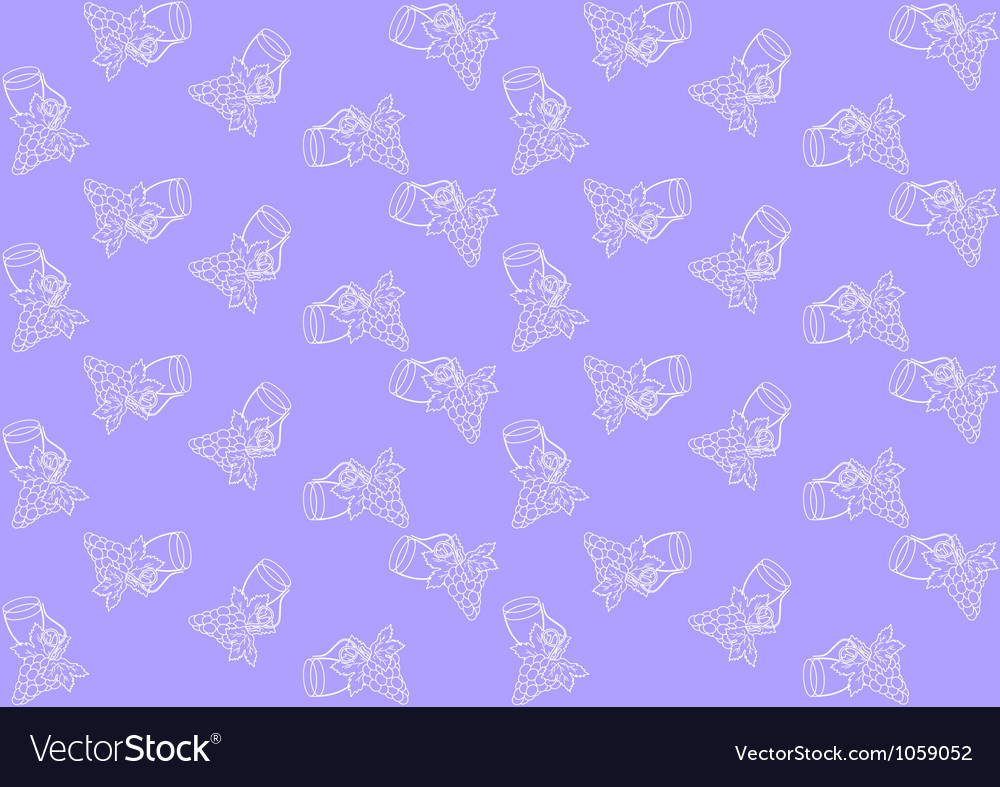 Seamless pattern with grapes