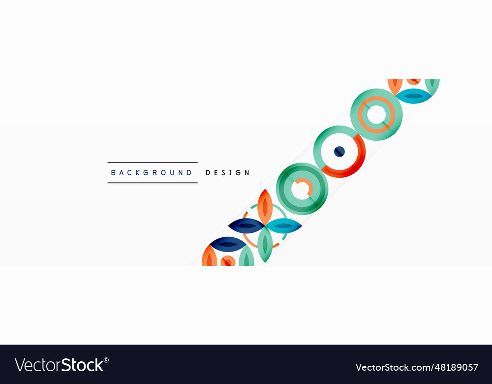 Abstract background - minimalist circles and round vector image Abstract background - minimalist circles and round