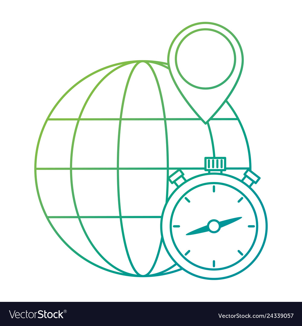 Chronometer timer with planet