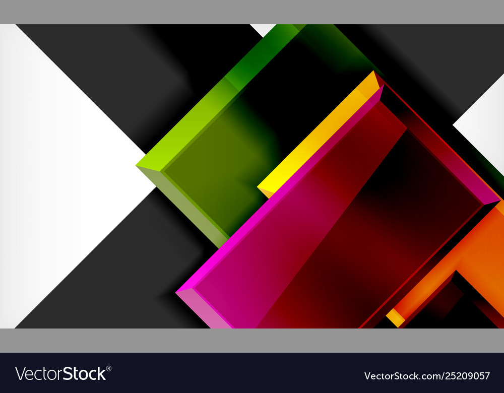 Colorful square and rectangle blocks background vector image Colorful square and rectangle blocks background
