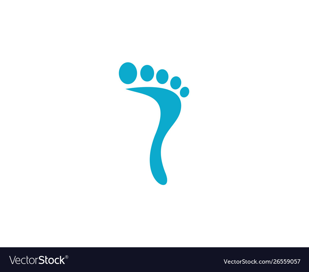 Foot logo Royalty Free Vector Image - VectorStock