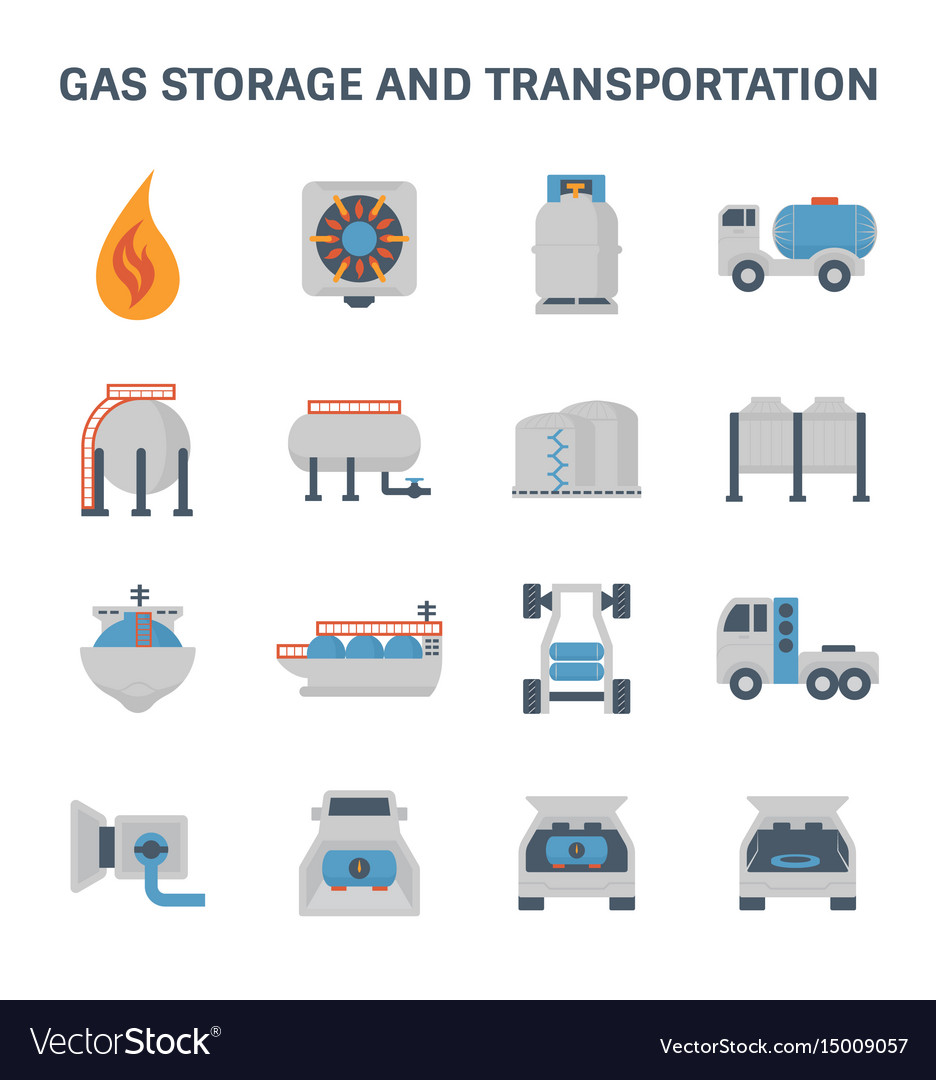 Gas storage icon