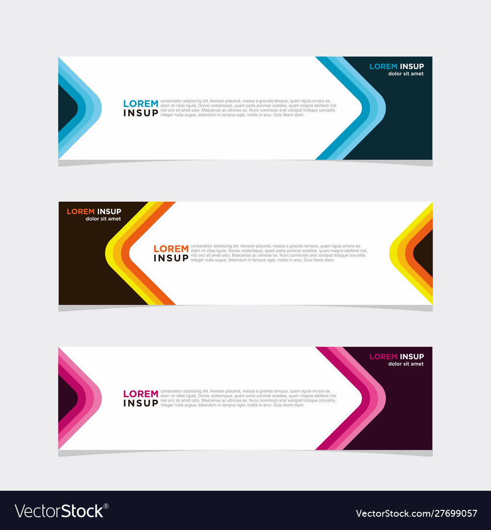 Modern banner web background abstract design
