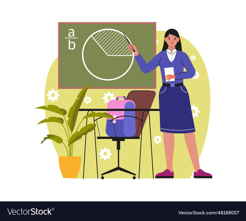 School teacher or professor Royalty Free Vector Image