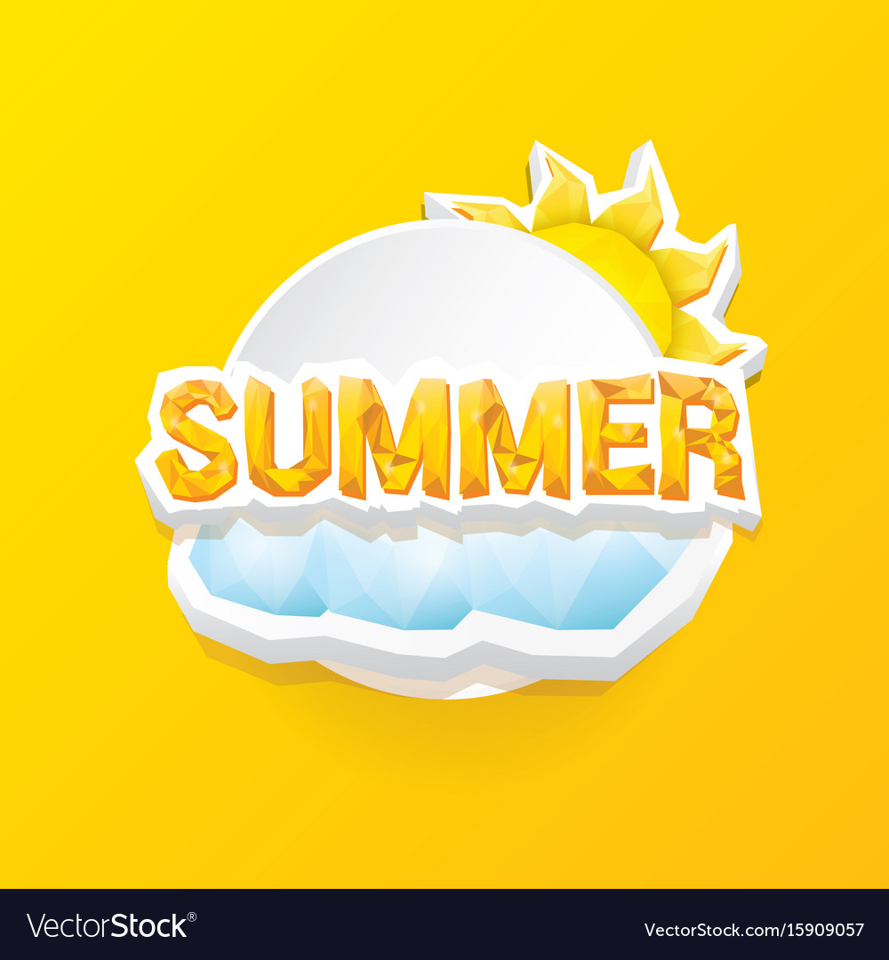 Special offer summer label design template Vector Image