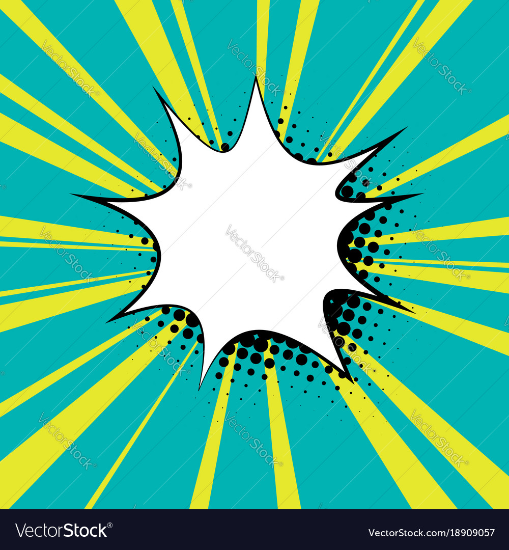 Speech bubble on retro background