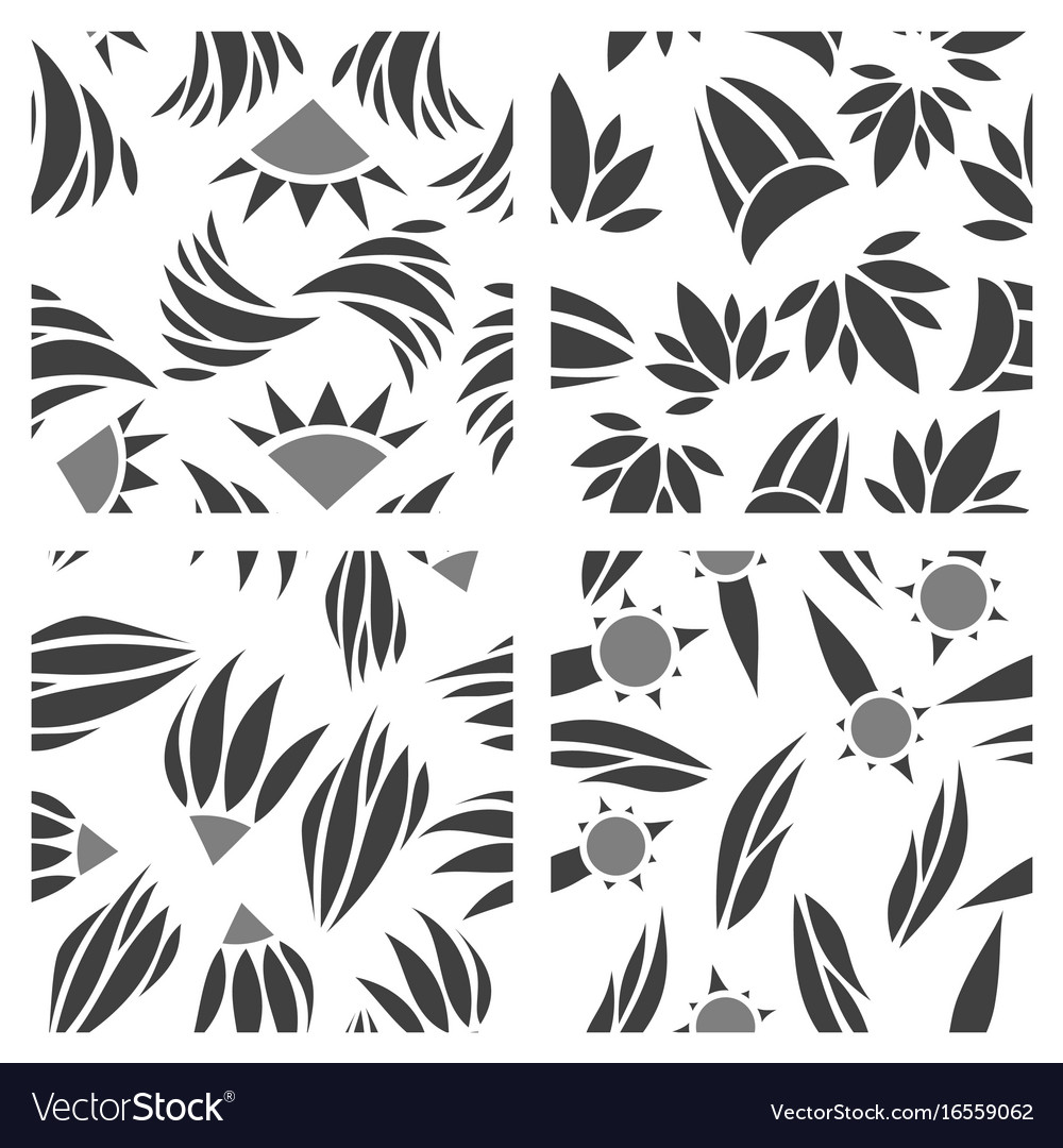 Assembly of patterns in flower style