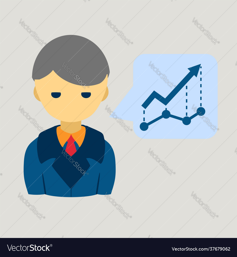 Data analysis flat icon design