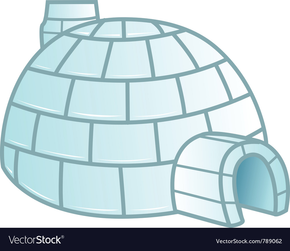 Igloo Royalty Free Vector Image - VectorStock