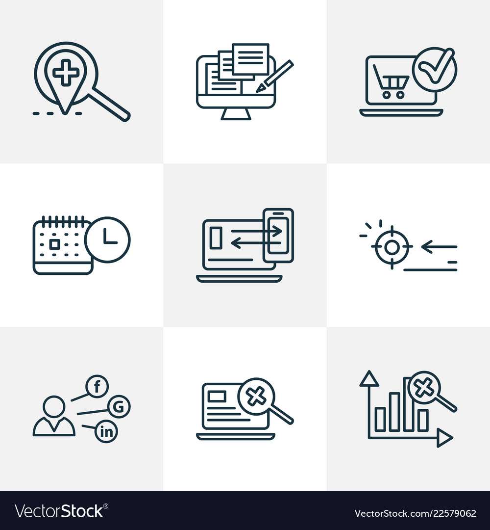Local Optimization Icons - Line Style