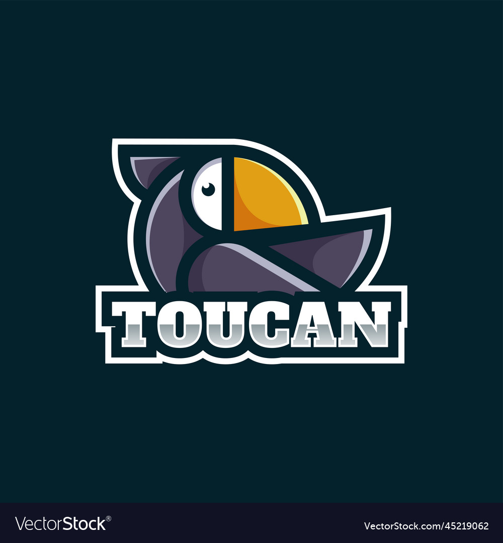 Logo toucan simple mascot style