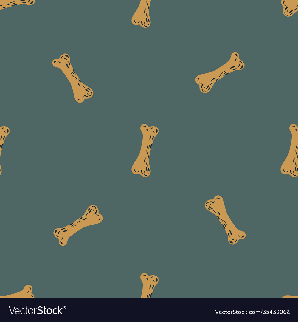 Minimalistic seamless pattern with orange bones Vector Image Minimalistic seamless pattern with orange bones