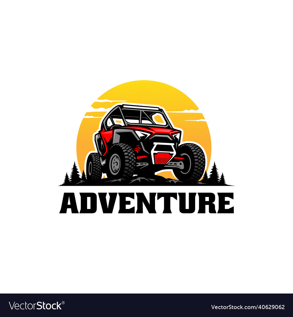 Off road adventure atv utv buggy isolated Vector Image