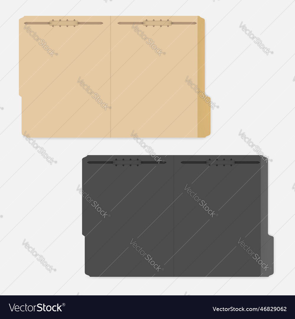 Orange and black file folders with tabs