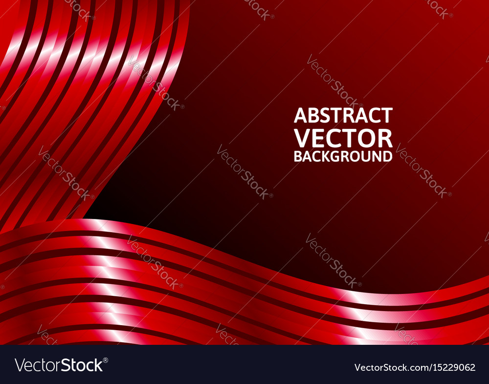 Red curve abstract background with copy space