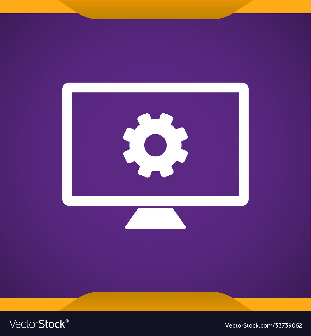 Screen settings icon for web and mobile