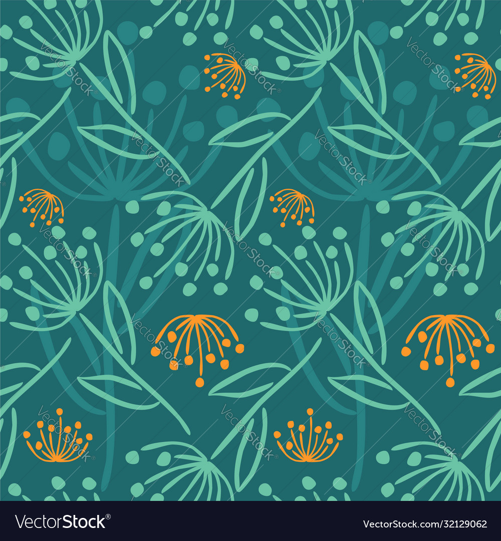 Seamless floral pattern Royalty Free Vector Image