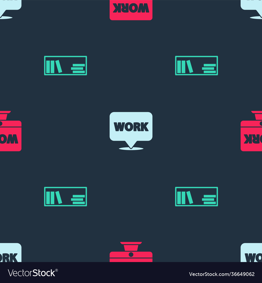 Set monitor with text work location and shelf Vector Image Set monitor with text work location and shelf