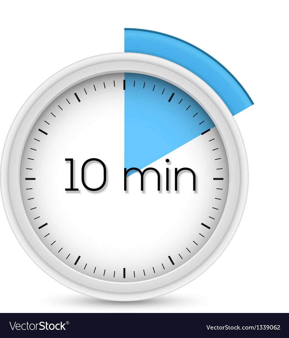 Ten Minutes Timer Royalty Free Vector Image VectorStock