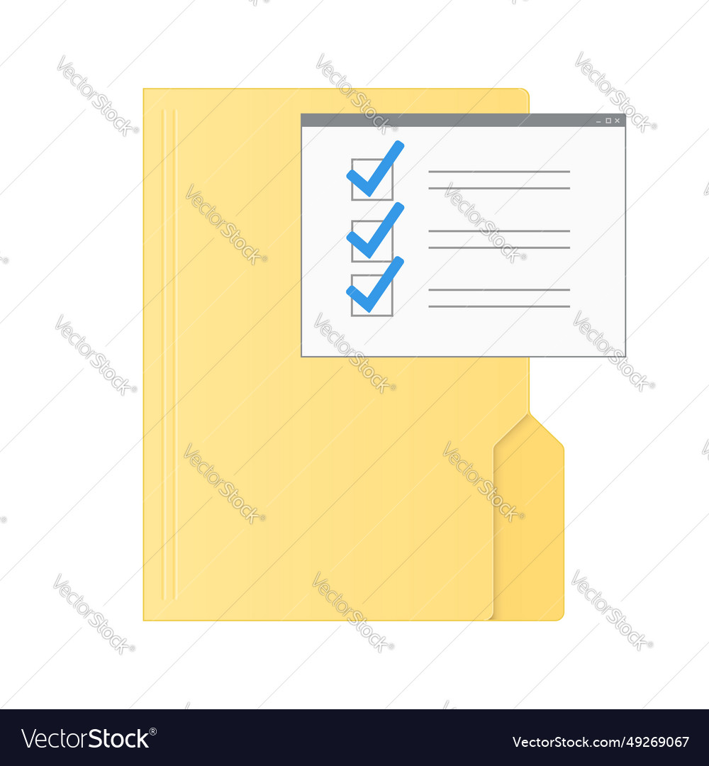 File computer folder with program window icon vector image File computer folder with program window icon