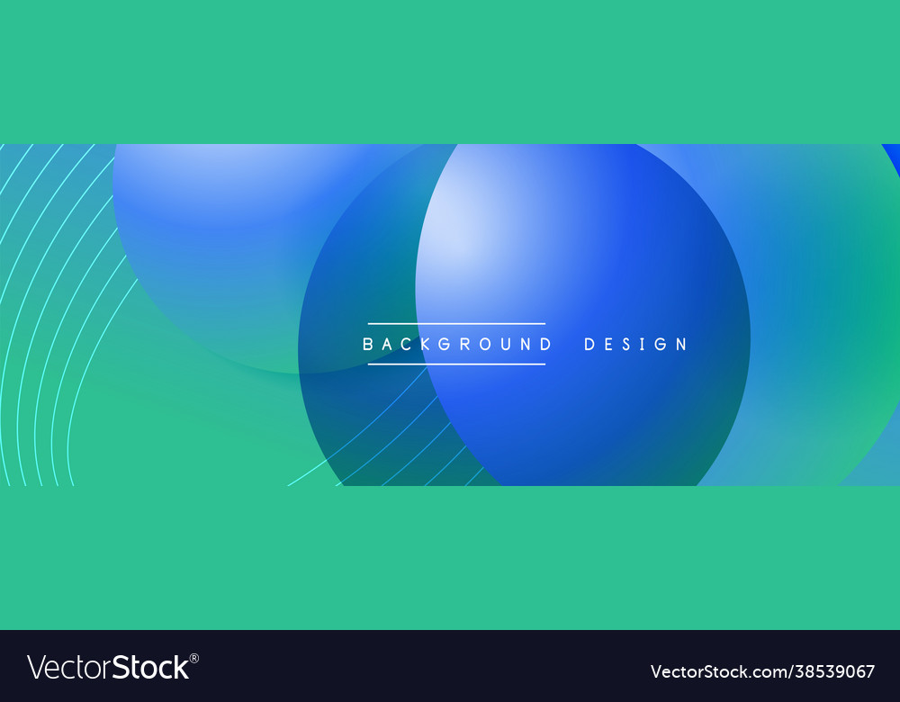 Gradient circles with shadows techno vector image Gradient circles with shadows techno