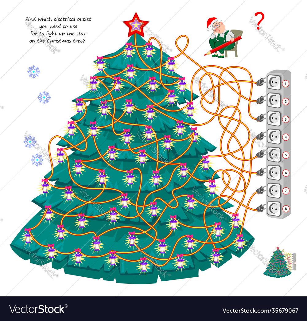 Logic puzzle game with labyrinth for children vector image Logic puzzle game with labyrinth for children
