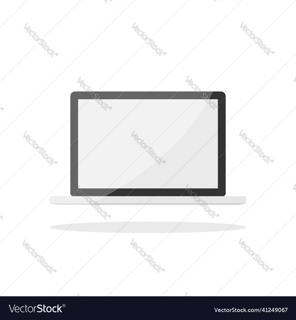 Personal computer in flat style desktop pc