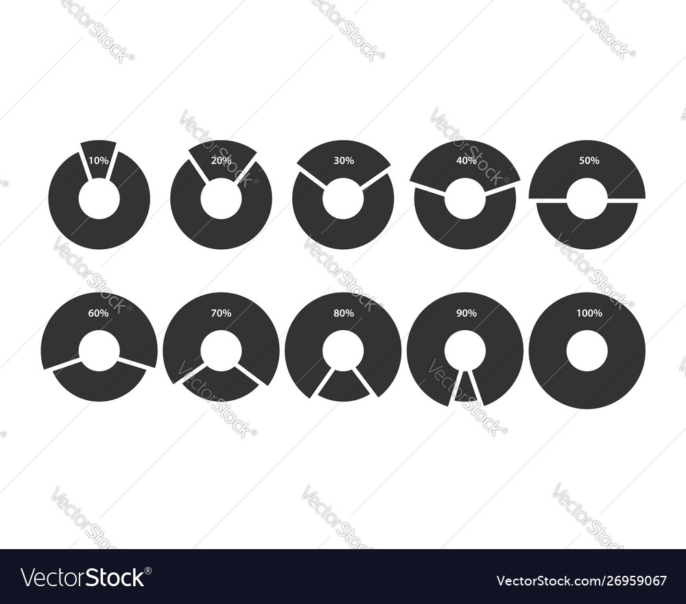 Pie Chart Icons - Data Visualization