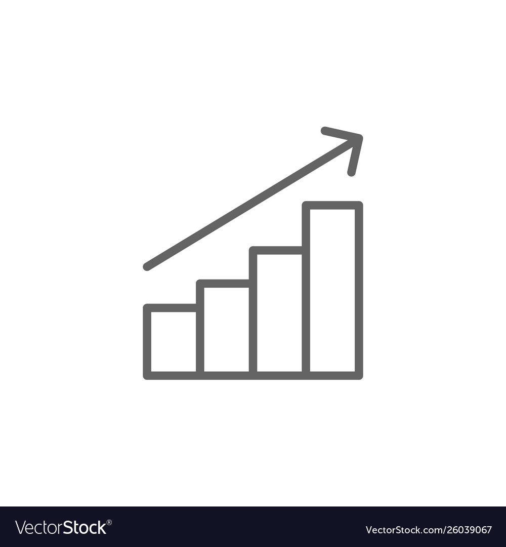 Profits outline icon elements business line