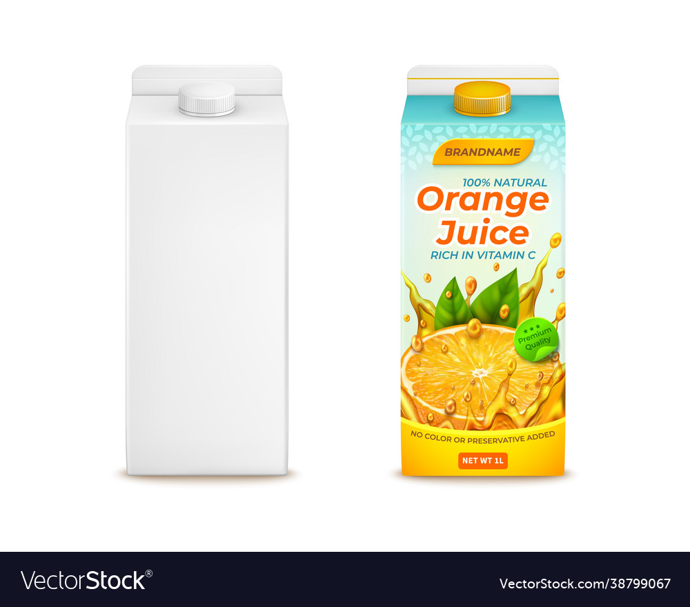 Orange juice outlet packet