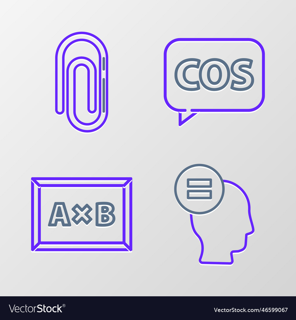 Set line calculation chalkboard mathematics vector image Set line calculation chalkboard mathematics