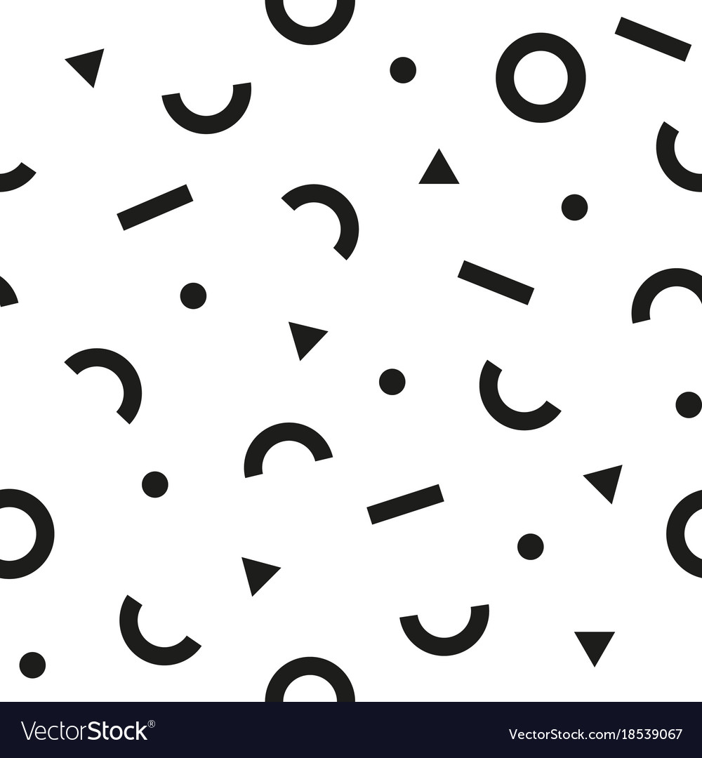 Simple abstract monochrome seamless pattern