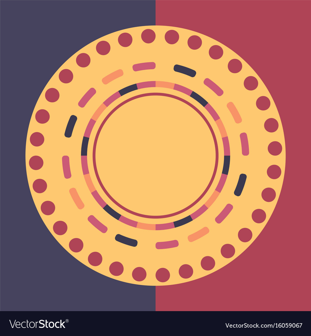 Technology colorful round background abstract