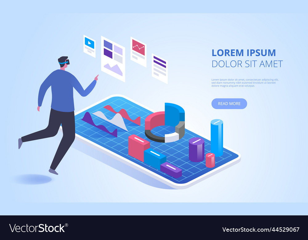 Virtual analysis landing page template