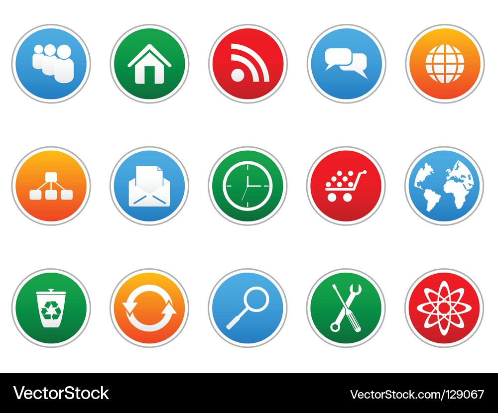 Web icons Royalty Free Vector Image - VectorStock