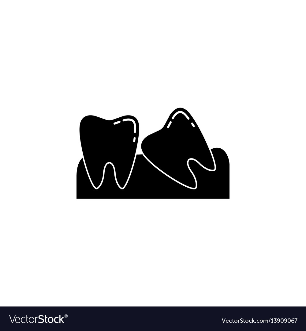 Wisdom teeth solid icon