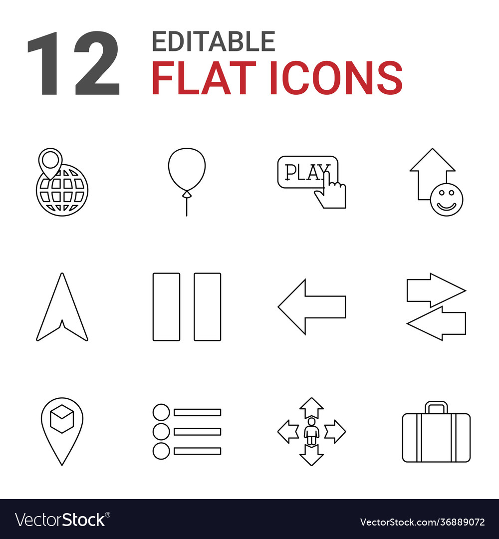 12 navigation icons