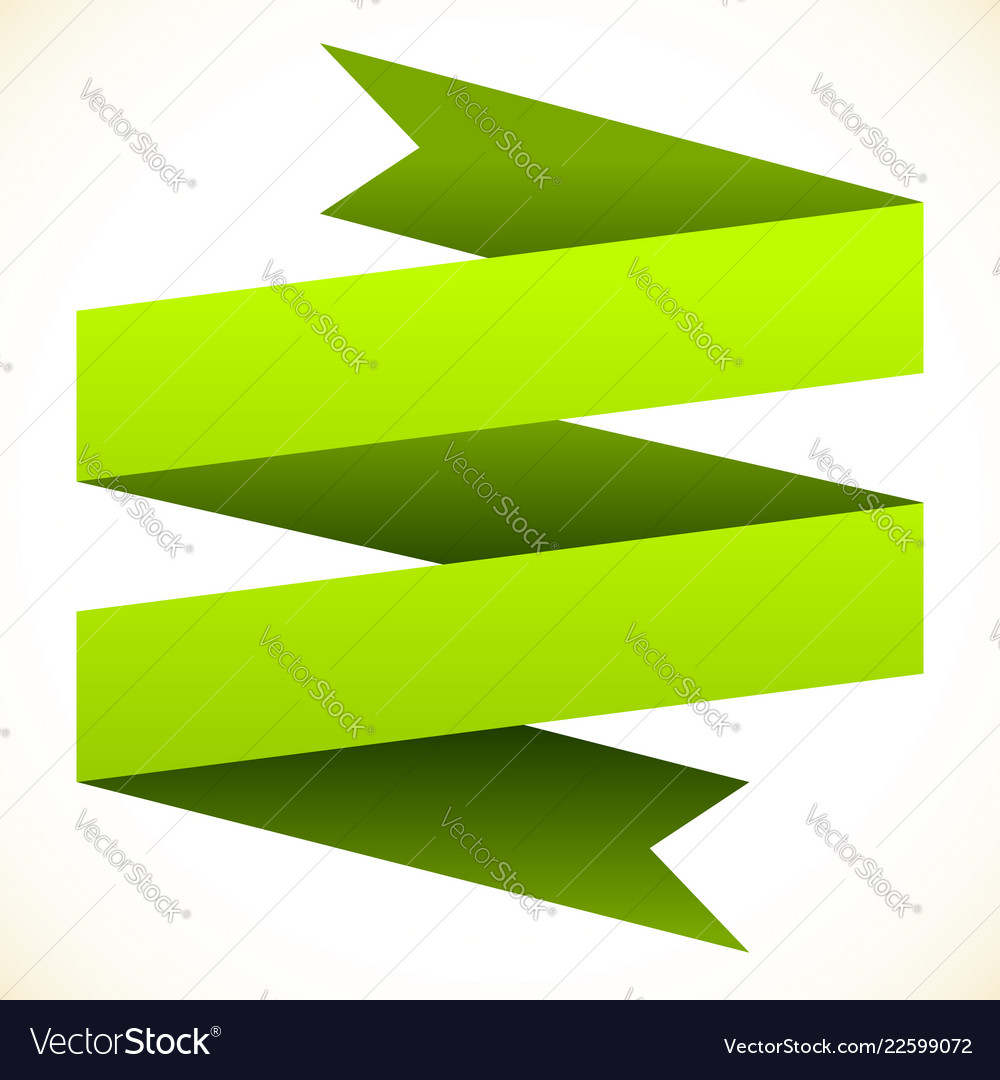 3d Double Banner Ribbon Design Element Banner Vector Image