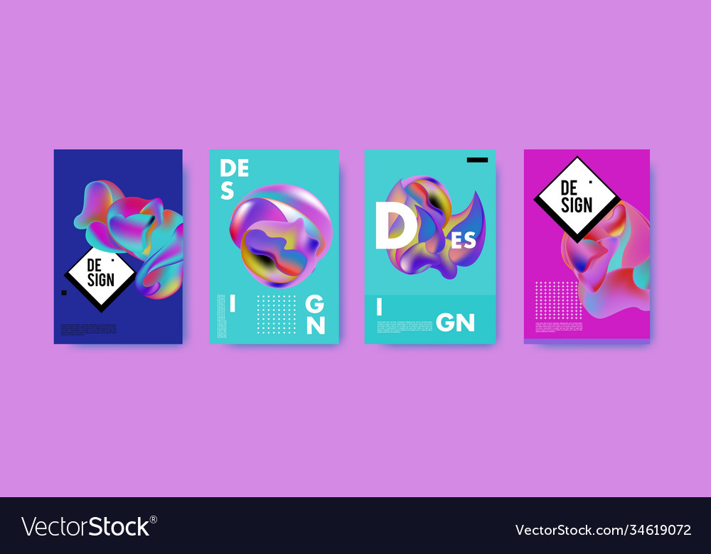 Abstract colorful liquid and fluid pattern Vector Image Abstract colorful liquid and fluid pattern