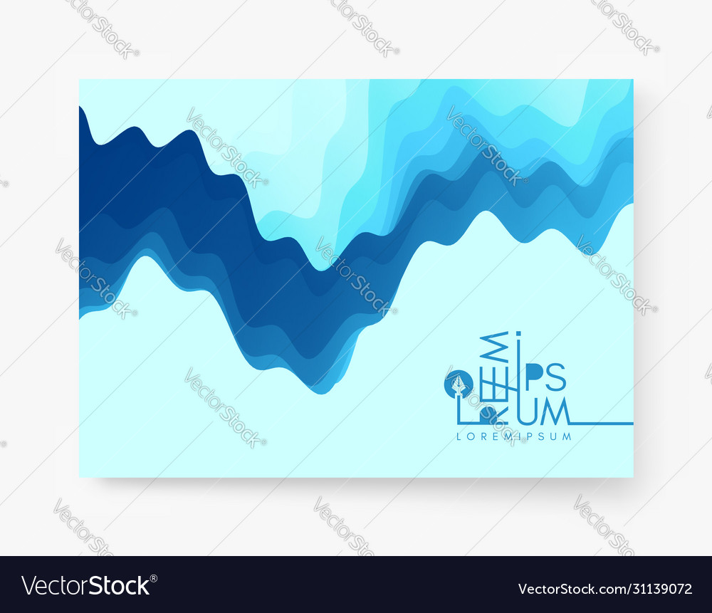 Abstract wavy background with dynamic effect vector image Abstract wavy background with dynamic effect