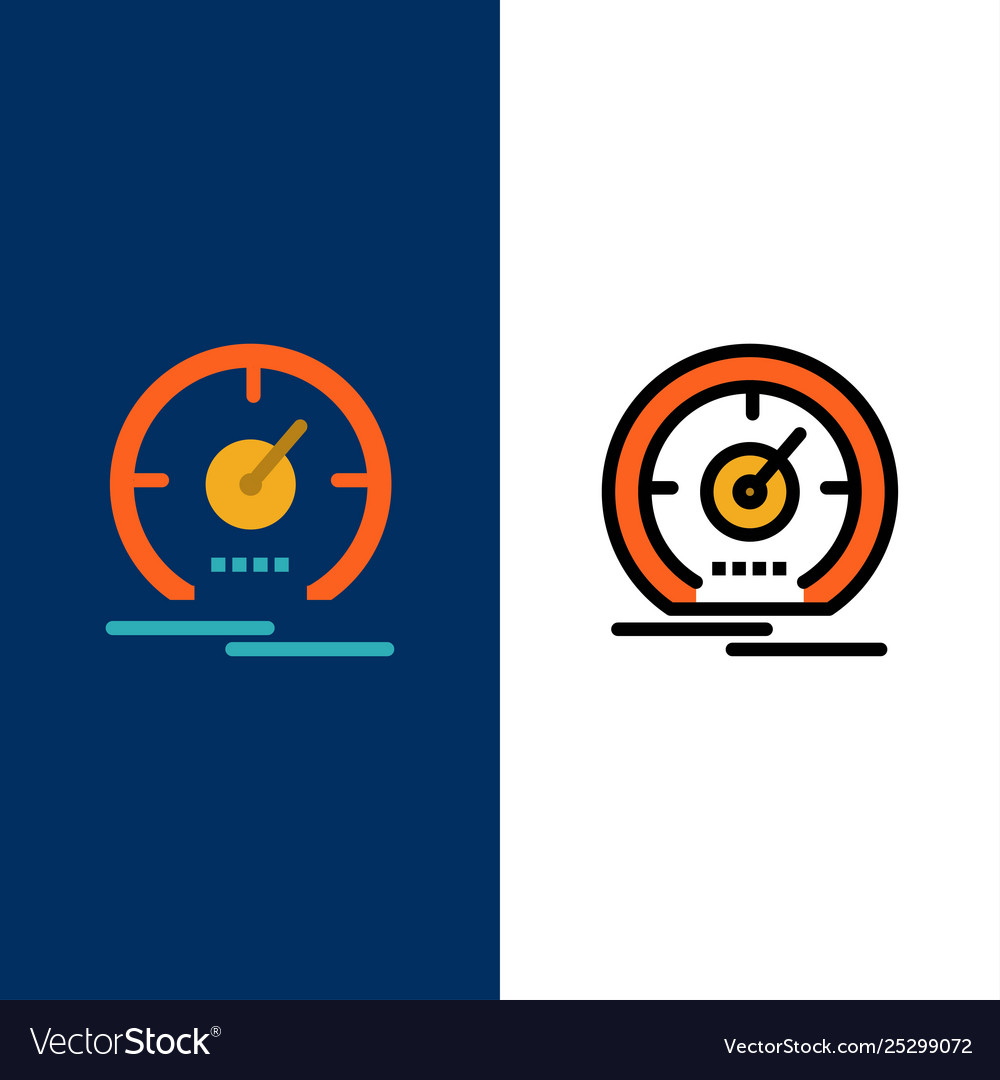 Gauge dashboard meter speed speedometer icons vector image Gauge dashboard meter speed speedometer icons