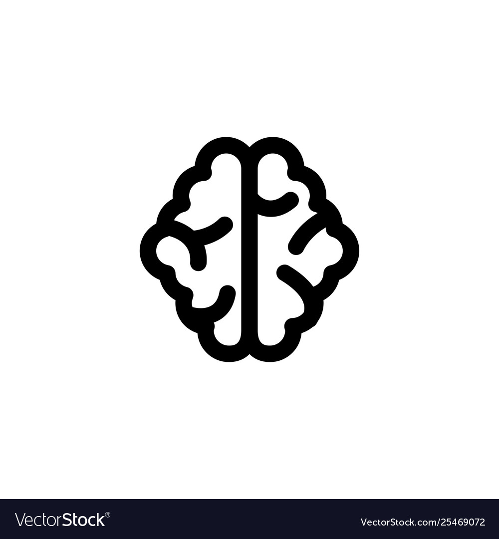 Human brain icon Royalty Free Vector Image - VectorStock