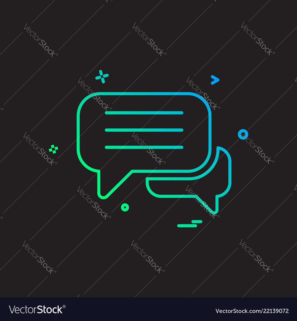 Message icon design Vector Image Message icon design