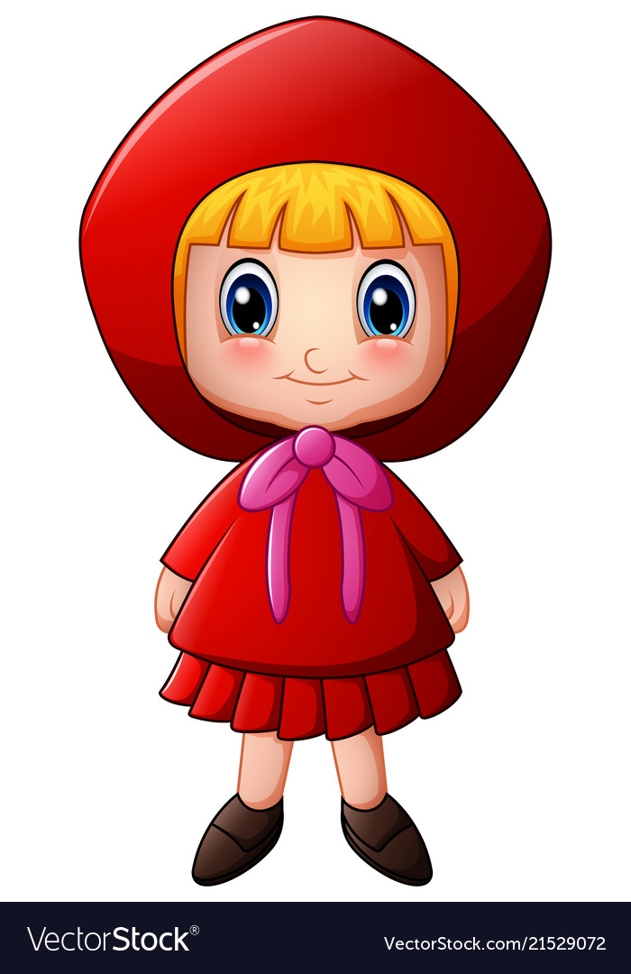 Red riding hood Royalty Free Vector Image - VectorStock