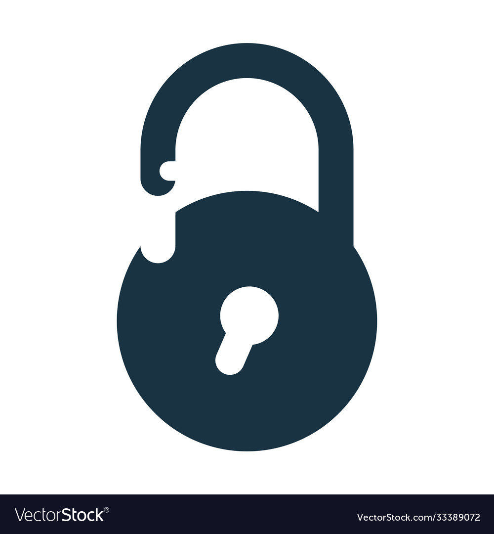 Security padlock icon editable isolated Vector Image Security padlock icon editable isolated