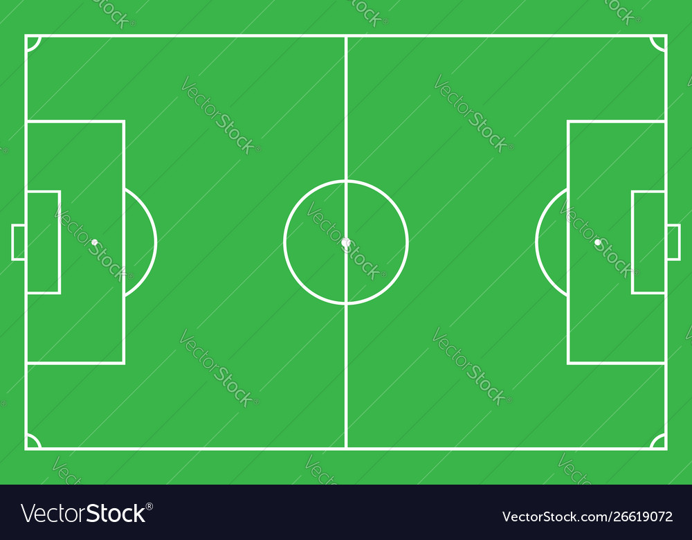 Soccer field or football field Royalty Free Vector Image