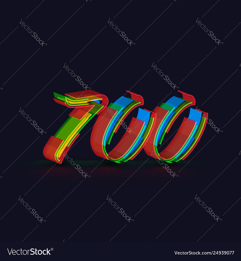 3d colorful character from a fontset Vector Image 3d colorful character from a fontset