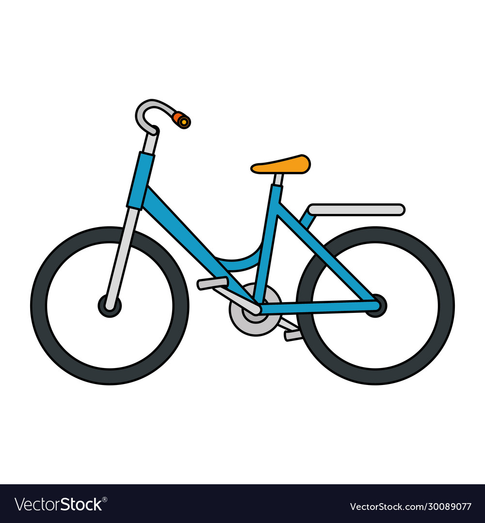 Bike transport ecology isolated icon Royalty Free Vector